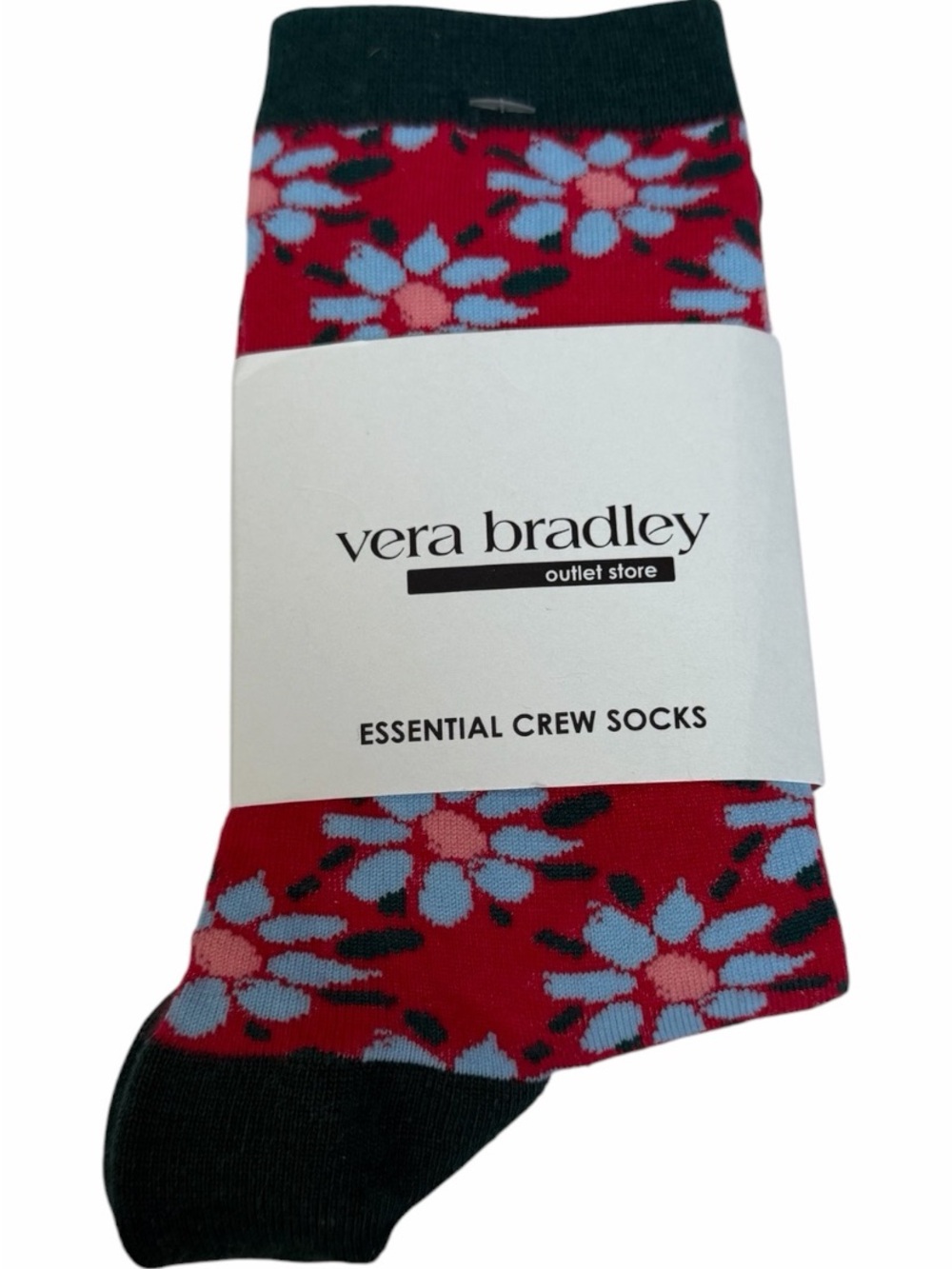 Vera Bradley Essential Crew Socks In Venetian Flowers NWT